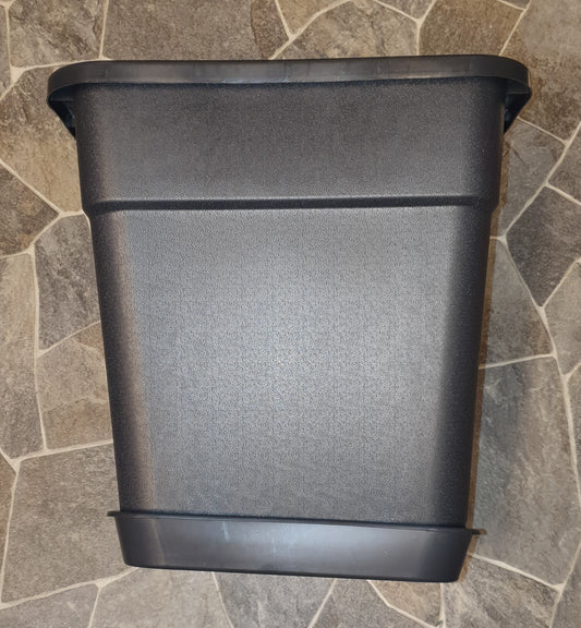 Kruka 37 cm kvadrat svart 30 liter